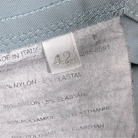 PRADA Women Trousers Pants Size 42 Fits 8 US light Blue made in Italy - Picture 7 of 11